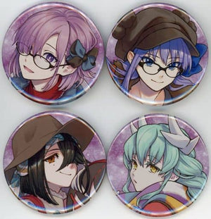 Mash Kyrielight, etc. Fate/Grand Order Can Badge Set A Winter Party 2022-2023 Limited Can Badge [USED]