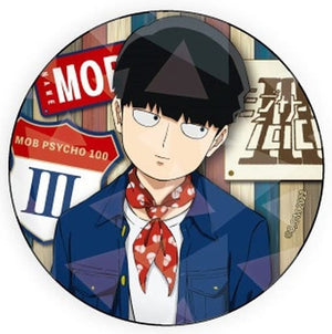 Shigeo Kageyama Mob Psycho 100 III 65mm Hologram Can Badge 01. Newly Drawn Tin Badge [USED]