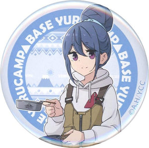 Rin Shima Laid-Back Camp Can Badge Base Pop Up Shop Limited Tin Badge [USED]