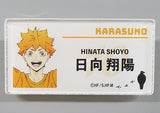 Shoyo Hinata Haikyu!! TO THE TOP Trading Name Plate Paper Airplane Ver. Narita Anime Deck Limited Badge [USED]