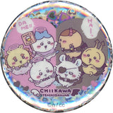 Tenshi Akuma Chiikawa: Nanka Chiisakute Kawaii Yatsu Hologram Can Badge in Capsule Tenshi Akuma @ Tokyo Station Limited Can Badge [USED]