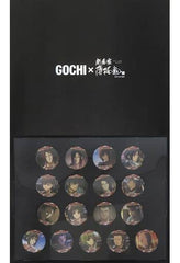 Toshizo Hijikata, etc. Gochi x Hakuouki Movie Can Badge Set of 17 Tin Badge [USED]