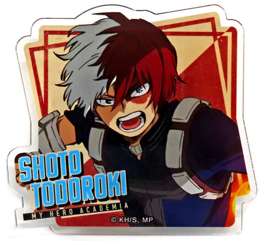 My Hero Academia Shoto Todoroki Acrylic Stand Badge Collection My Hero Academia Villain Awakens Rise of Heroes in Jump Shop Limited Buttons [USED]