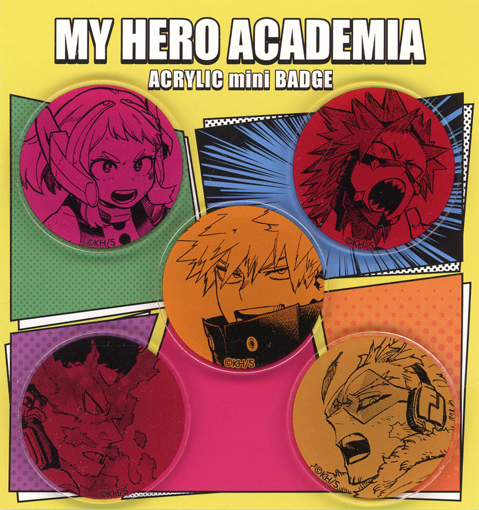 My Hero Academia Katsuki Bakugo & Others Acrylic Mini Badge 5 Piece Set Buttons [USED]