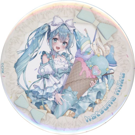 Hatsune Miku VOCALOID Rakuten Collection Happy 16Th Birthday 75mm Can Badge Prize E-7 Tin Badge [USED]