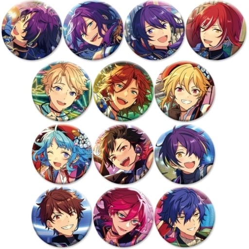 Mayoi Ayase, etc. Ensemble Stars!! Evecolle Can Badge 2022 Winter Idol Side All 13 Types Set Tin Badge [USED]