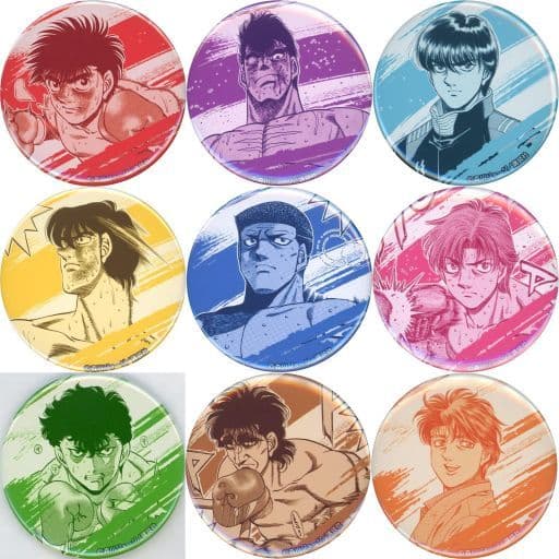 Ippo Makunouchi, etc. Fighting Spirit Trading Can Badge All 9 Types Set Tin Badge [USED]