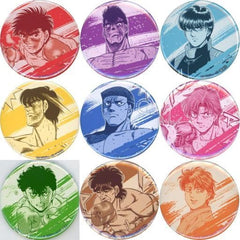 Ippo Makunouchi, etc. Fighting Spirit Trading Can Badge All 9 Types Set Tin Badge [USED]