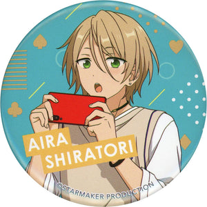 Aira Shiratori Ensemble Stars!! Special Can Badge NTT Docomo Alkaloid Start Mission!! Campaign Limited B Course Winners Limited Goods with Winning Notification Can Badge [USED]