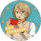 Aira Shiratori Ensemble Stars!! Special Can Badge NTT Docomo Alkaloid Start Mission!! Campaign Limited B Course Winners Limited Goods with Winning Notification Can Badge [USED]