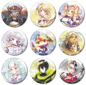 Matoi Fukagawa, etc. NND Compass Ani-Art Aqua Label Trading Can Badge Ver.B All 9 Types Set Can Badge [USED]