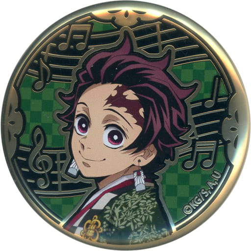 Tanjiro Kamado Demon Slayer: Kimetsu no Yaiba Relief Metal Can Badge Orchestra Concert: Kimetsu no Kanade Yuukaku-hen Limited Tin Badge [USED]