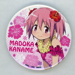 Madoka Kaname Hawaiian Puella Magi Madoka Magica The Movie Rebellion Can Badge C88 Lawson International Exhibition Center Station Store Limited Can Badge [USED]