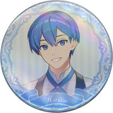 KAITO VOCALOID Trading Hologram Can Badge Cafe Tree Village Cafe Limited Tin Badge [USED]