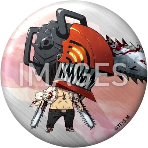 Chainsaw Man Chainsaw Man 57mm Metallic Style Button Illust. Yupon Buttons [USED]
