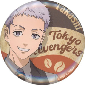 Takashi Mitsuya Tokyo Revengers Charat Kuji Biker's Caffe Blind Can Badge Prize S Tin Badge [USED]