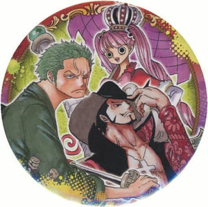 Zoro Dracule Mihawk Perona One Piece Collection Can Badge Big Strongest Trio Ver. Can Badge [USED]