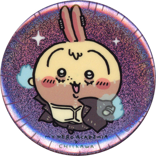 My Hero Academia X Chiikawa: Nanka Chiisakute Kawaii Yatsu Dabi Rabbit Chiikawa Kuji Hologram Can Badge in Capsule Chiikawa Market Pop Up Store Exclusive Buttons [USED]