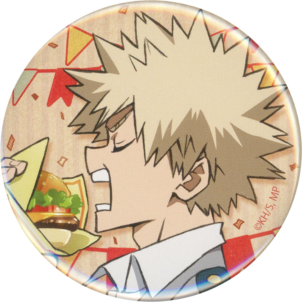 My Hero Academia Katsuki Bakugo Trading Can Badge TABEARUKI Buttons [USED]