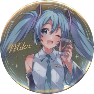 Hatsune Miku NT VOCALOID Metallic Can Badge Happy 16Th Birthday LAWSON Limited Can Badge [USED]