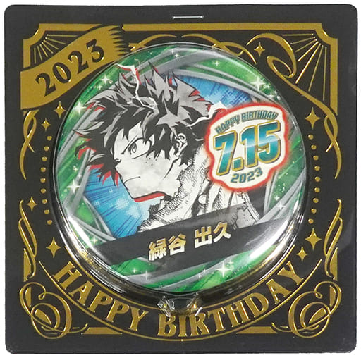 My Hero Academia Izuku Midoriya Birthday Can Badge 2023 Buttons [USED]