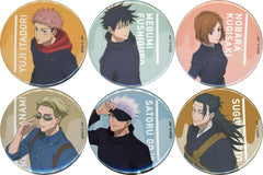 Satoru Gojo, etc. Jujutsu Kaisen Shibuya Incident Can Badge Jujutsu Kaisen Cafe 2023 Limited All 6 Types Set Tin Badge [USED]