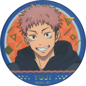 Yuji Itadori Special Ver. Jujutsu Kaisen Trading Mat Can Badge Holiday Ver. Marui Pop Up Shop Limited Tin Badge [USED]