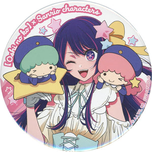 Ai Hoshino Little Twin Stars A Oshi No Ko X Sanrio Characters Online Kiji Can Badge Kujibikido Limited Prize E-1 Tin Badge [USED]