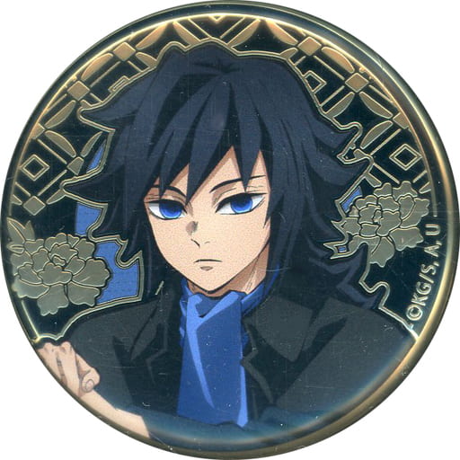 Giyu Tomiokau Demon Slayer: Kimetsu no Yaiba Relief Metal Can Badge animate Girls Festival 2023 Limited Tin Badge [USED]