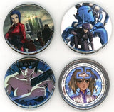 Motoko Kusanagi, etc. Ghost in the Shell Special Can Badge Ohara Painting Exhibition Limited Privilege of Admission Ticket with Goods Set of 4 Can Badge [USED]