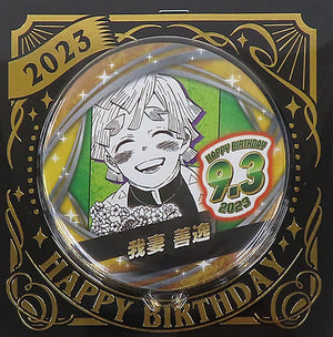 Zenitsu Agatsuma Demon Slayer: Kimetsu no Yaiba Birthday Can Badge 2023 Can Badge [USED]