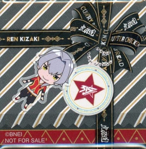 Kizaki Ren THE IDOLM@STER SideM Omiya Box Style Square Can Badge D Group 315 Production Producer Lounge Limited Special Menu Order Benefits Can Badge [USED]