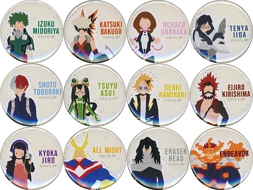 My Hero Academia Izuku Midoriya & Others Mamecan Vol.1 Trading Mini Can Badge All 12 Types Set Buttons [USED]