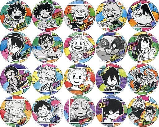 Katsuki Bakugo, etc. My Hero Academia Collection Can Badge Petite Childhood All 20 Types Set Tin Badge [USED]