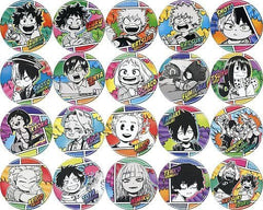 Katsuki Bakugo, etc. My Hero Academia Collection Can Badge Petite Childhood All 20 Types Set Tin Badge [USED]