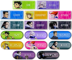 Killua Zoldyck, etc. Hunter x Hunter Newly Drawn Fighting Back Ver. Trading Acrylic Name Plates animate Fair in 2023 Winter Limited All 16 Types Set Plate [USED]