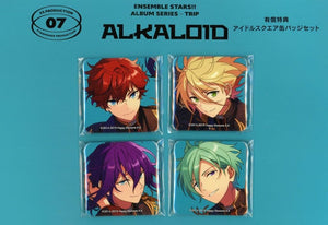 ALKALOID Jacket Illustration Ensemble Stars!! Rectangular Can Badge Amazon JP Limited Cd Album Series Trip Alkaloid Purchase Bonus Can Badge [USED]