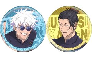 Satoru Gojo Suguru Getou Jujutsu Kaisen Can Badge Set Real Escape Game: Jurei ni Shihai sareta Haison kara no Dasshutsu Limited Can Badge [USED]