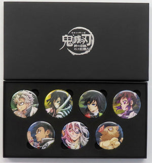 Giyu Tomiokau, etc. World Tour: Kimetsu no Yaiba Kizuna no Kiseki Soshite Hashira Geiko e World Tour 2024 Key Visual Can Badge Set B Theater Limited Set of 7 Can Badge [USED]