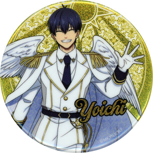 Yoichi Isagi Angel Ver. Glitter Blue Lock Default Style Can Badge Ouchi De Collaboration Angel & Devil Vol.1 in Favoteria Limited Can Badge [USED]