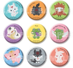 Gyokuken, etc. Jujutsu Kaisen Megumi And Shikigami Collection Trading Can Badge All 9 Types Set Tin Badge [USED]