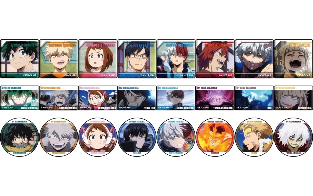 Katsuki Bakugo, etc. My Hero Academia Arekore Petit Can Badges Vol.2 All 24 Types Set Badge [USED]