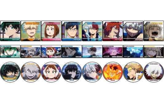 Katsuki Bakugo, etc. My Hero Academia Arekore Petit Can Badges Vol.2 All 24 Types Set Badge [USED]