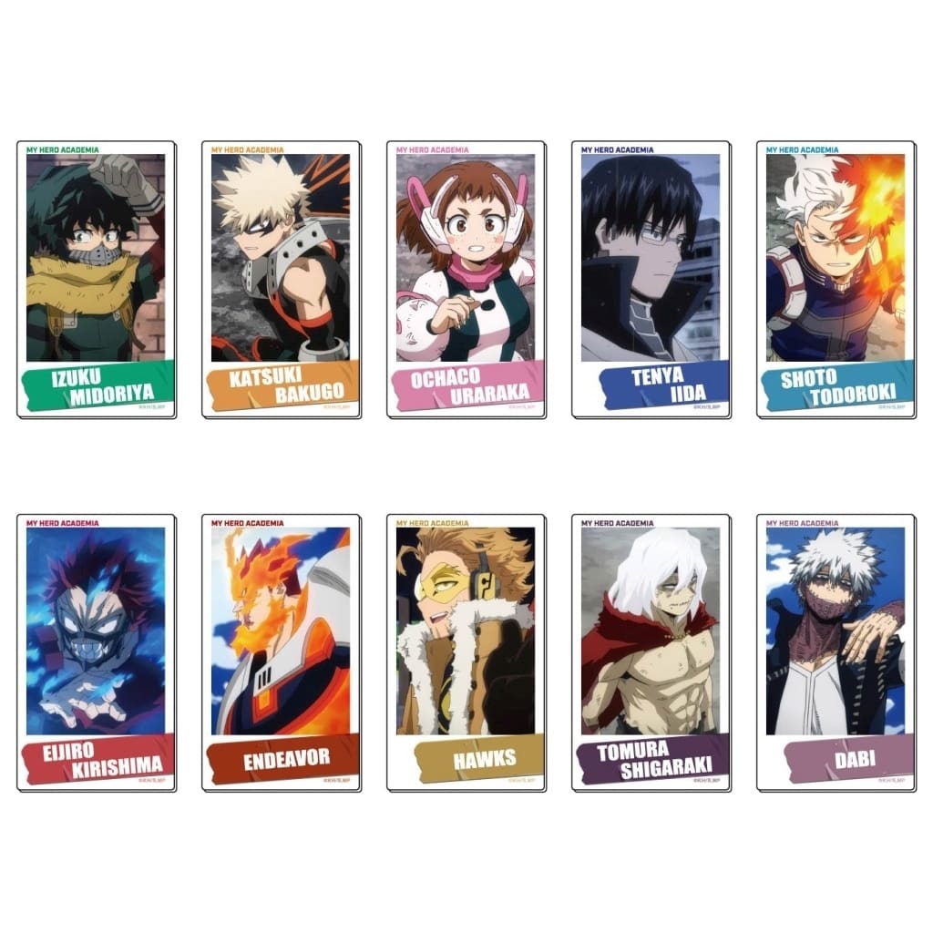 Hawks, etc. My Hero Academia Acrylic Badge All 10 Types Set Badge [USED]