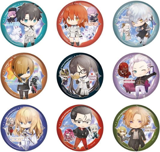 Kadoc Zemlupus, etc. Fate/Grand Order Charatoria Can Pins All 9 Types Set Acrylic Item [USED]