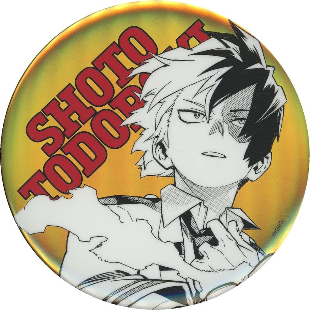 My Hero Academia Shoto Todoroki 5 All-Star BIG Can Badge Buttons [USED]