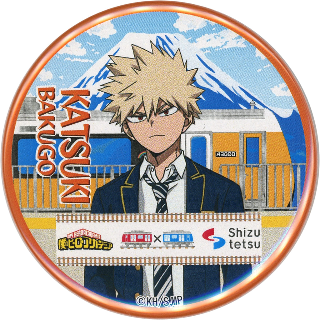 My Hero Academia Katsuki Bakugo Can Badge Default Style Ver. Shizuoka Railway Exclusive Buttons [USED]