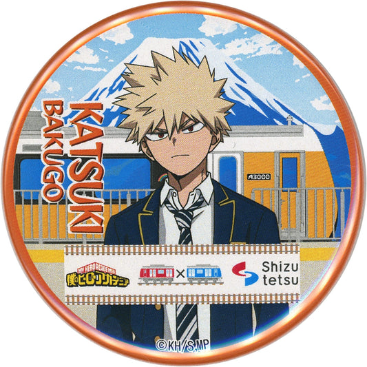 My Hero Academia Katsuki Bakugo Can Badge Default Style Ver. Shizuoka Railway Exclusive Buttons [USED]