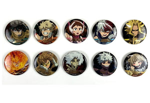 All Might, etc. My Hero Academia Trading Can Badge 6th Season New Visual Foil Stamping Ver. All 10 Types Set Tin Badge [USED]