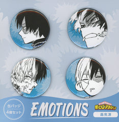 Shoto Todoroki My Hero Academia Can Badge Emotions Jump Spring Collection!! 2024 Limited Set of 4 Tin Badge [USED]